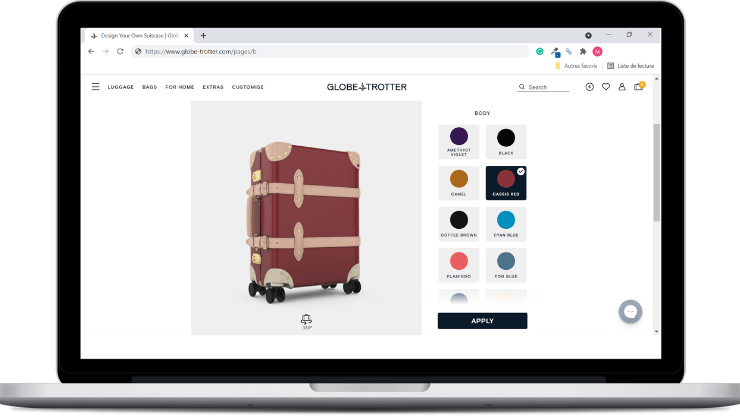 globetrotter 3d configurator
