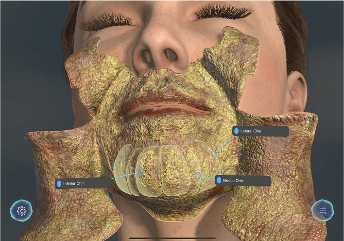 Users can peel back the layers of the skin with the GIA app