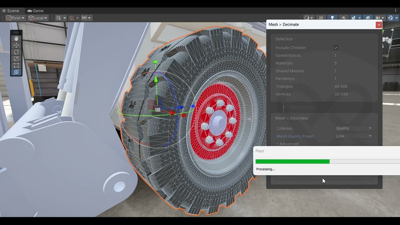 Otimização de dados 3D para aplicações interativas com o Unity Asset Transformer