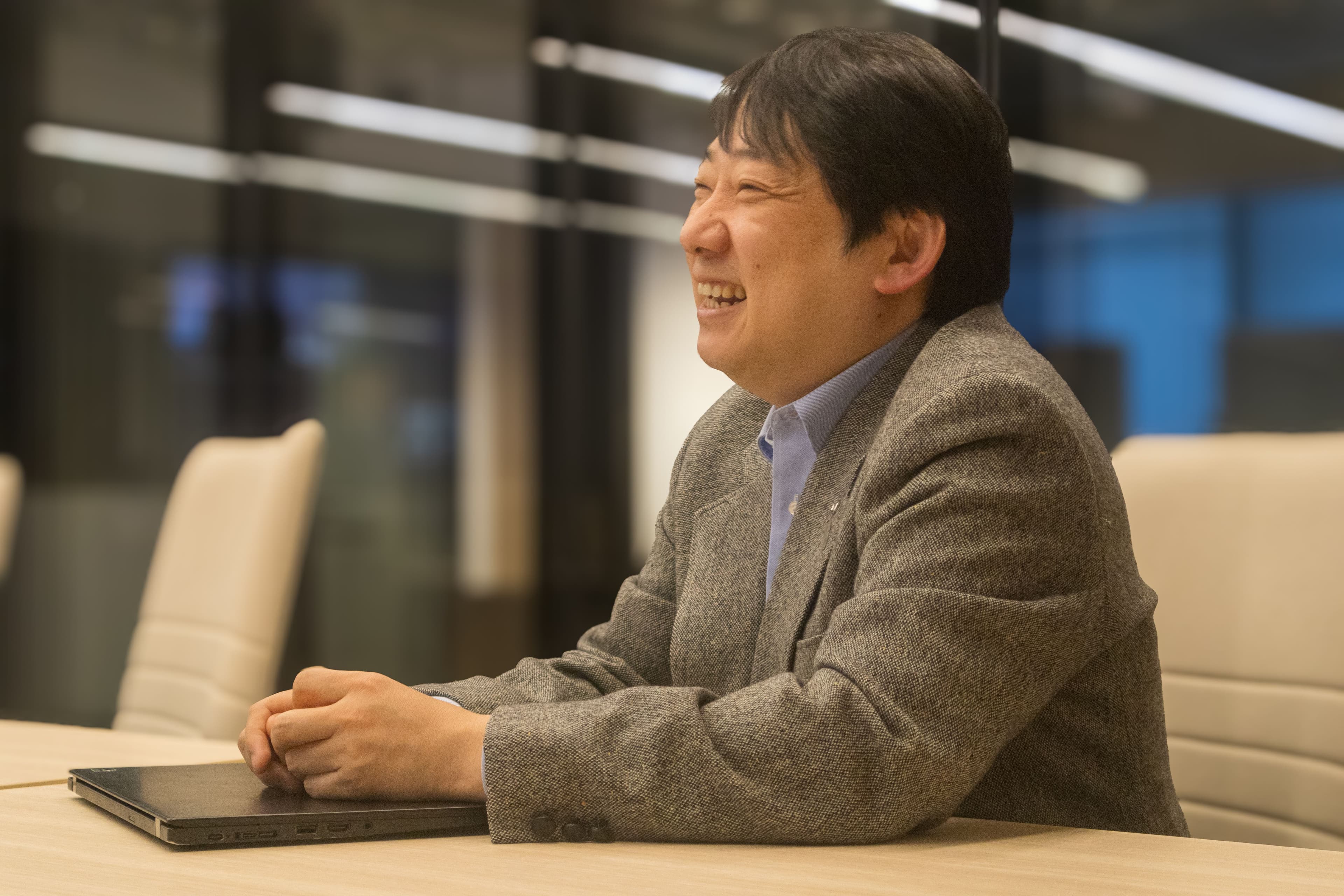 Seiji Goto, General Manager, Infotainment and Control Model Development Department, Mazda at the Unity office